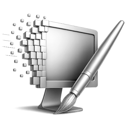 Icon für Adobe Creative Suite mit Grafiktablet und Stift